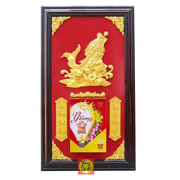 LỊCH GỖ C&Aacute; CH&Eacute;P H&Oacute;A RỒNG - XLG24